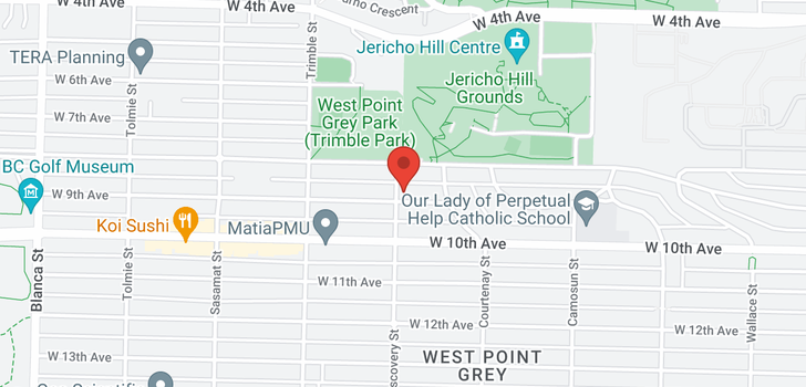 map of 4291 W 9TH AVENUE